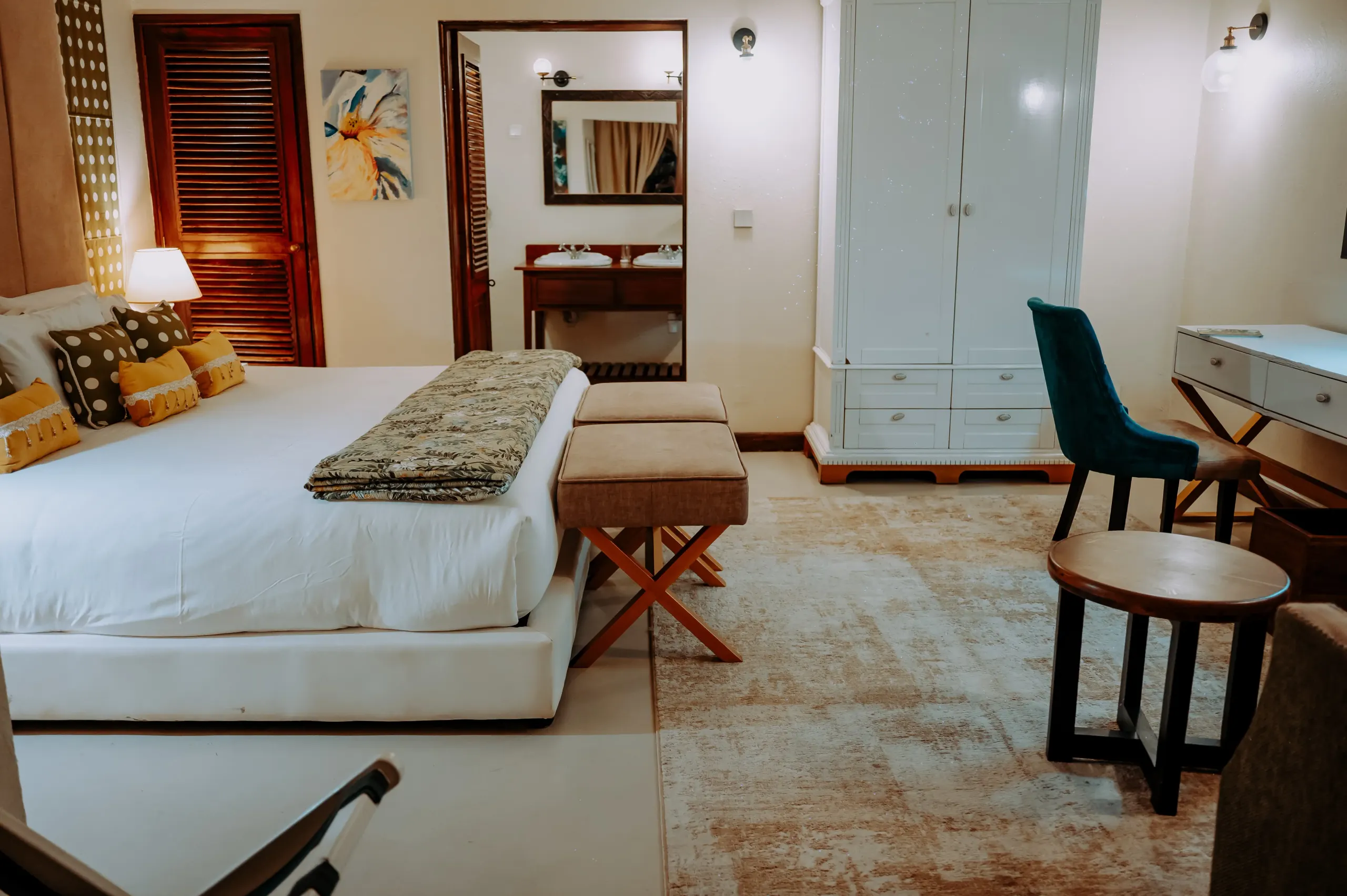 The second bedroom of the VIP Suite at The Emin Pasha Hotel & Spa