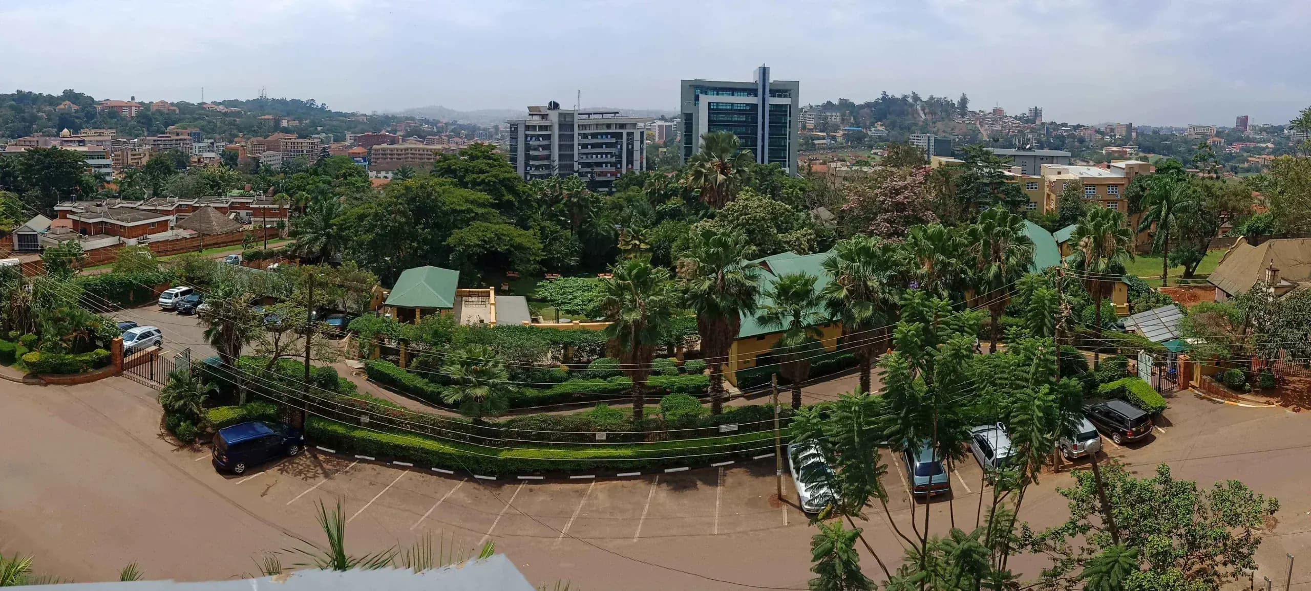Map of the route from Entebbe International Airport to Nakasero
