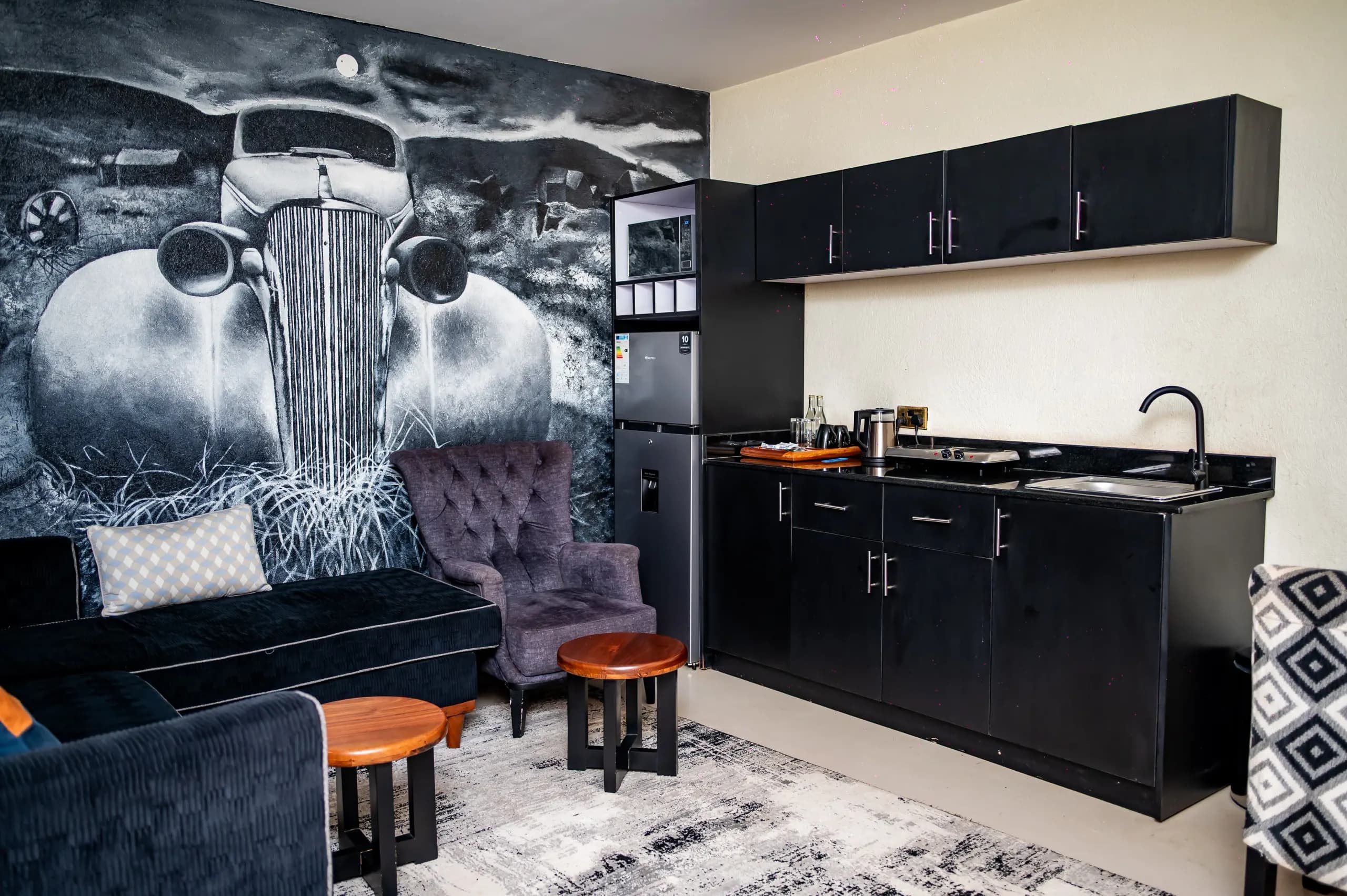 The kitchenette in an Apartment Room at The Emin Pasha Hotel & Spa
